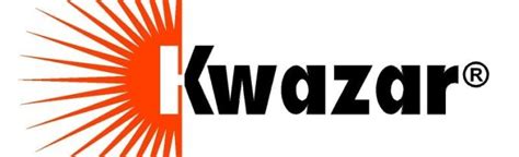 Logo producenta Kwazar i przykładowe produkty.