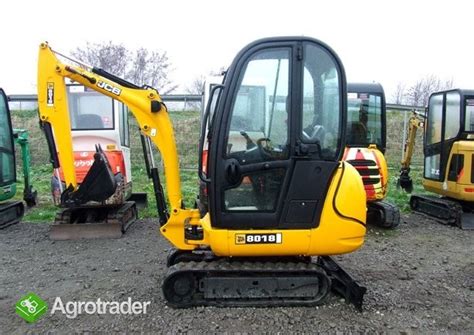 Zdjecie rodziny koparek JCB: mini koparka, koparka gąsienicowa, koparka kołowa