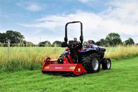 Thematic photo of a flail mower in action