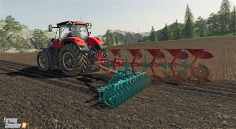 Schemat działania pługa w grze Farming Simulator 19