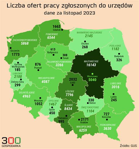 Mapa z lokalizacjami ofert pracy w Częstochowie