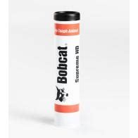 Photo of Bobcat Supreme HD grease tube and hydraulic oil bottles