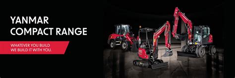 Thematic photo of Yanmar construction machinery on a construction site