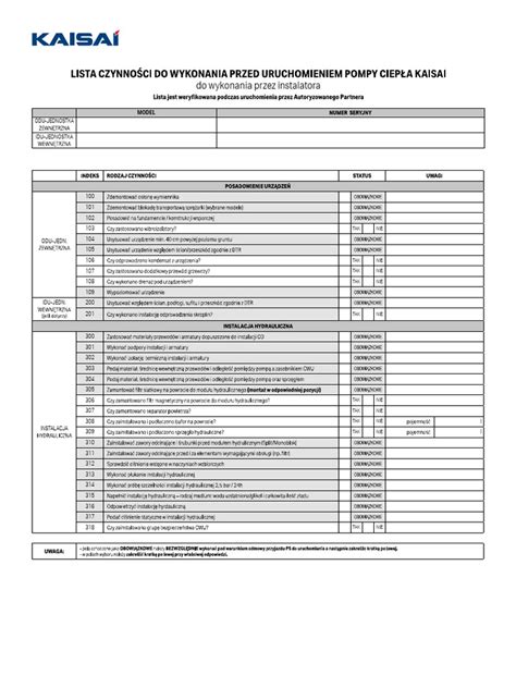 Lista kontrolna do zimowego przeglądu ciągnika
