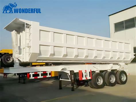 Thematic photo of a dump trailer with bulk material