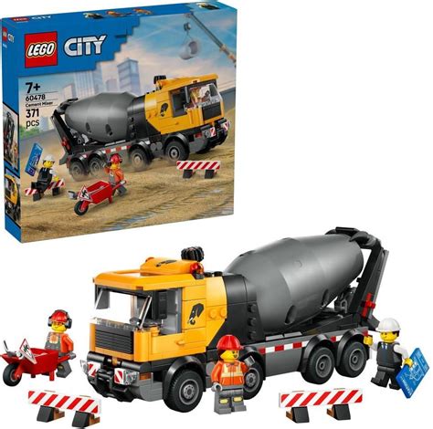 Zestaw LEGO City Betoniarka (60478) z minifigurkami i akcesoriami