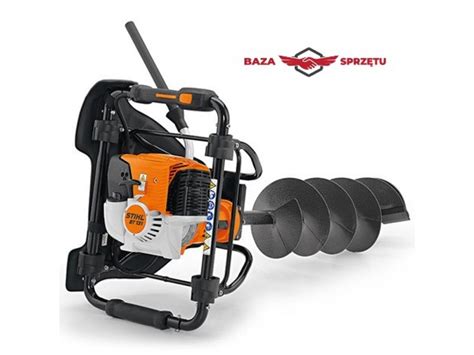 Wiertnica glebowa STIHL BT 131 z widocznym silnikiem i uchwytem