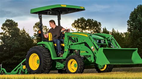 Thematic photo of a farm with a front loader