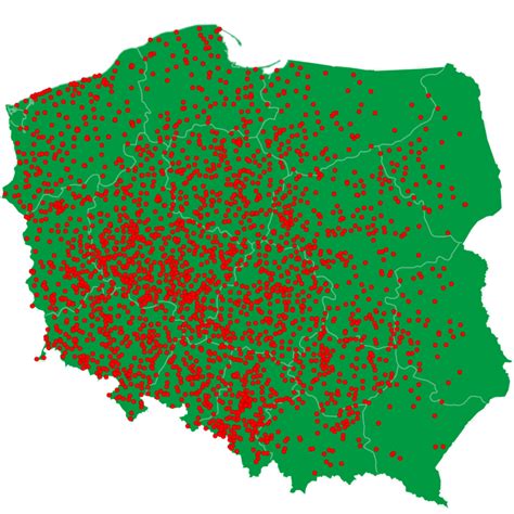mapa centrów dystrybucyjnych w Europie
