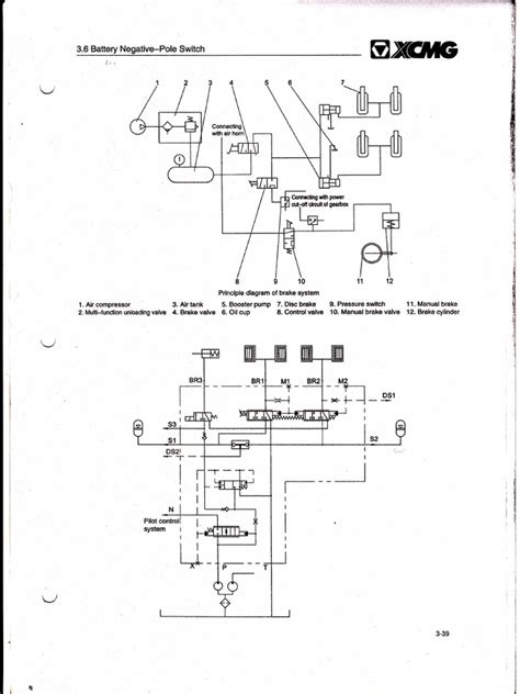 Schemat techniczny układu napędowego ładowarki XCMG ZL50G