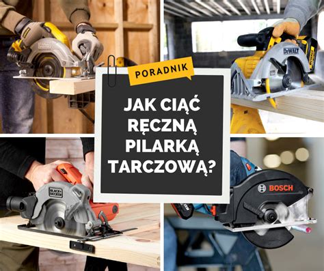 Ilustracja przedstawiająca pilarkę tarczową w akcji, tnącą drewnianą deskę