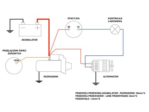 schemat podłączenia prądniczki w ciągniku Zetor