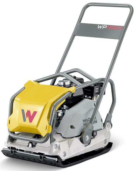Zagęszczarka Wacker Neuson WPP 1550 z zamontowanymi kółkami transportowymi