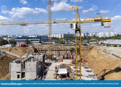 Thematic photo of a large tower crane on a construction site