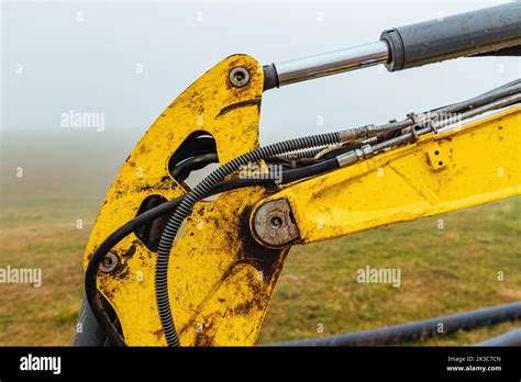 Thematic photo of a hydraulic excavator boom
