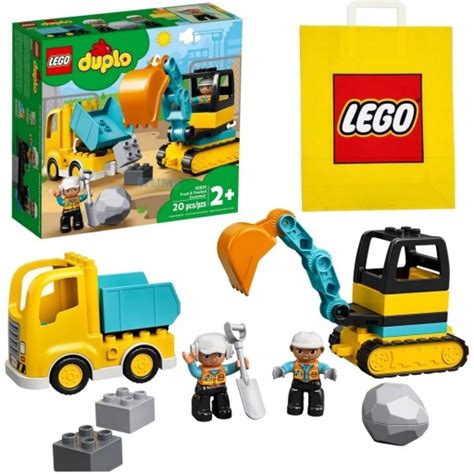 Wywrotka i koparka z zestawu LEGO Duplo 10931