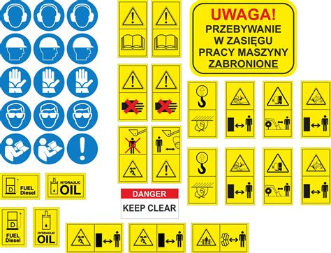 Zdjęcie przedstawiające naklejkę z informacją o ciśnieniu na maszynie.