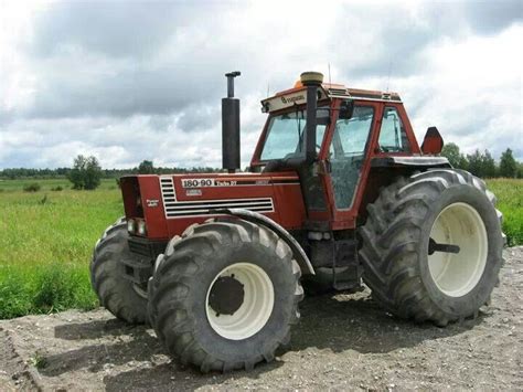 Historical photo of Fiatagri or early New Holland tractors