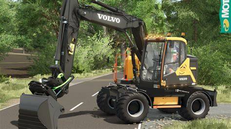 Volvo EWR150E z Rototiltem i pługiem