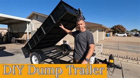 DIY dump trailer construction diagram