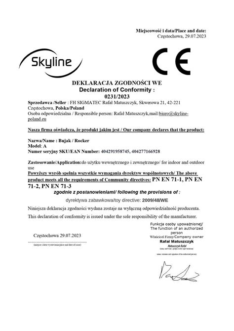 Certyfikat CE umieszczony na obudowie betoniarki