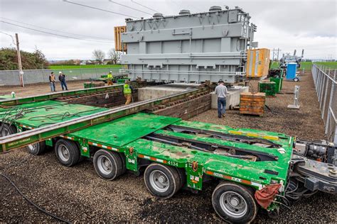 Map showing the route of transformer transport on a specialized modular trailer in Lithuania.
