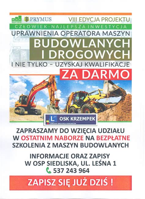 certyfikaty i uprawnienia operatora maszyn budowlanych