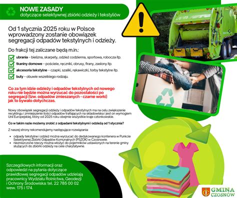 infografika przedstawiająca zasady selektywnej zbiórki odzieży i tekstyliów
