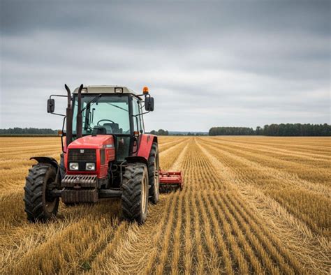 Zdjęcie przedstawiające nowoczesny ciągnik rolniczy w polu