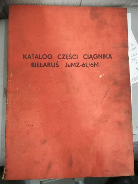 Okładka katalogu części do ciągnika JUMZ