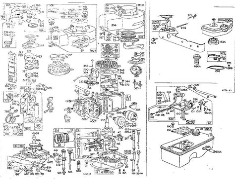 Schemat budowy silnika Briggs & Stratton Intek 7200 V-Twin