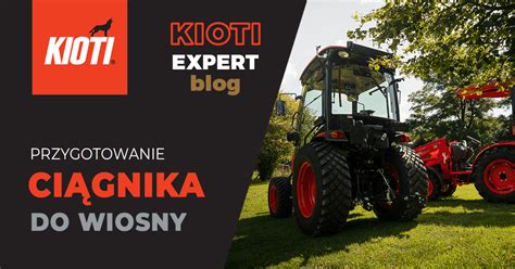 infografika przedstawiająca schemat budowy ciągnika Kioti