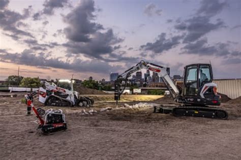 Thematic photo of a Bobcat machine on a construction site