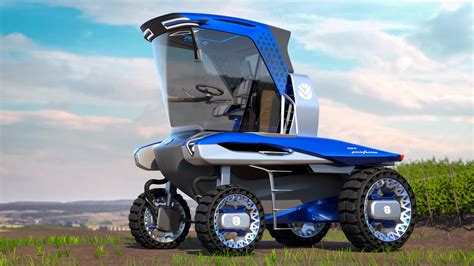 Infografika prezentująca design i funkcje ciągnika New Holland Straddle Tractor Concept