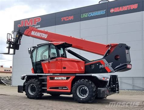 Technical drawing or infographic of Manitou MRT 2660 with its capabilities