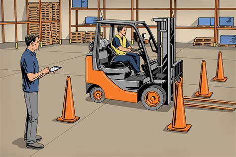 Photo of a training session for forklift operators