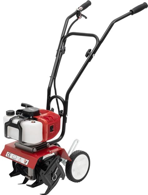 The HGS 500 tiller with attached plough, showing its versatility