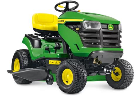 Infografika prezentująca dane techniczne traktorka John Deere X107
