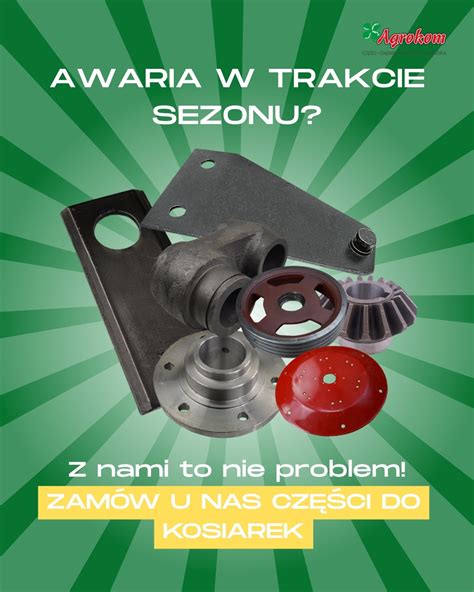 ilustracja części zamiennych do kosiarek rolniczych