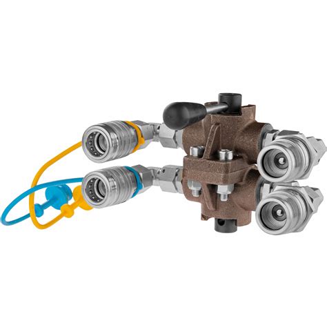 Animacja przedstawiająca działanie hydraulicznego szybkozłącza z podwójnym systemem blokowania