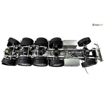Schemat ukazujący mechanizm wywrotu w modelu ciężarówki RC