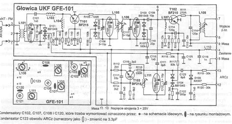 Schemat budowy agregatu talerzowego z zaznaczonymi kluczowymi elementami