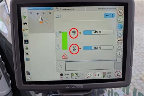 Graficzne przedstawienie funkcji ComforTip Professional w ciągniku Deutz Fahr