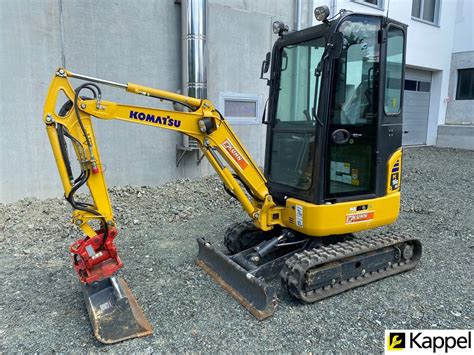 schematyczna ilustracja minikoparki Komatsu PC16R-3HS z oznaczeniem kluczowych wymiarów