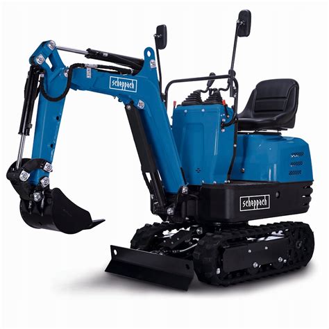 Kompaktowa minikoparka pracująca na placu budowy