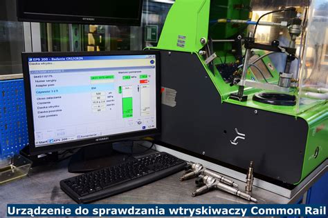 Schematyczne przedstawienie metody sprawdzania przelewów wtryskiwaczy Common Rail z użyciem specjalnych menzurek.
