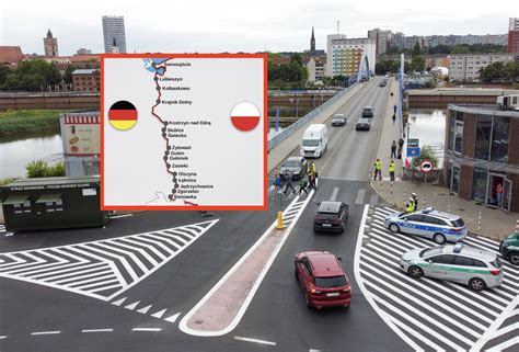 Mapa tematyczna z zaznaczonymi punktami krytycznymi na DK5, gdzie najczęściej dochodzi do najechania pojazdów na tył w strefach robót drogowych