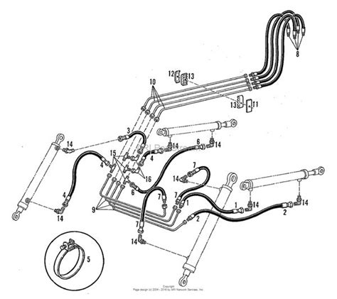 Hydraulic system diagram for New Holland T6 tractor