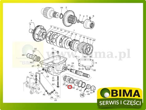 schemat budowy mostu napędowego JCB