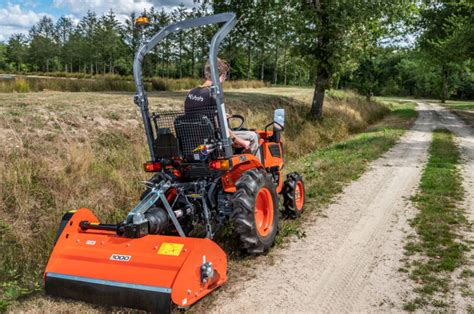 Zestawienie modeli miniciągników Kubota z dostępnymi szerokościami koszenia